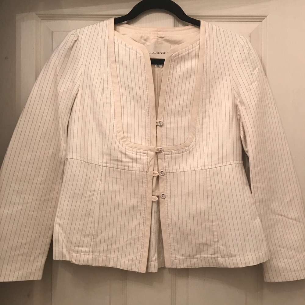 Banana Republic Pin Striped Jacket